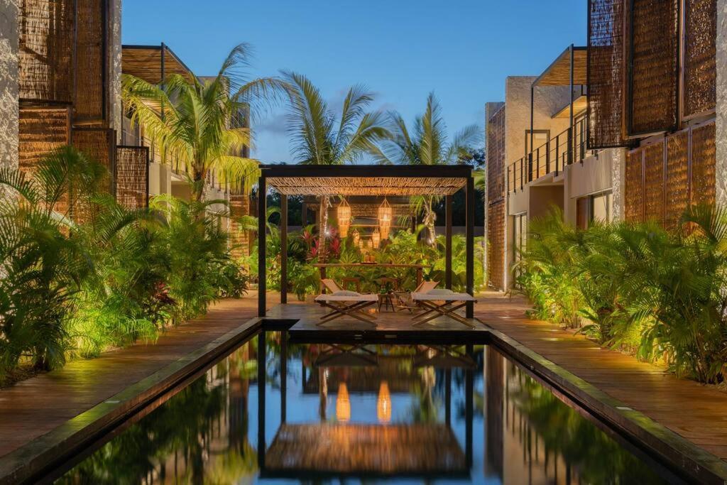 Departamento Boho Chic, Alberca Privada , Centrico Lejlighed Tulum Eksteriør billede