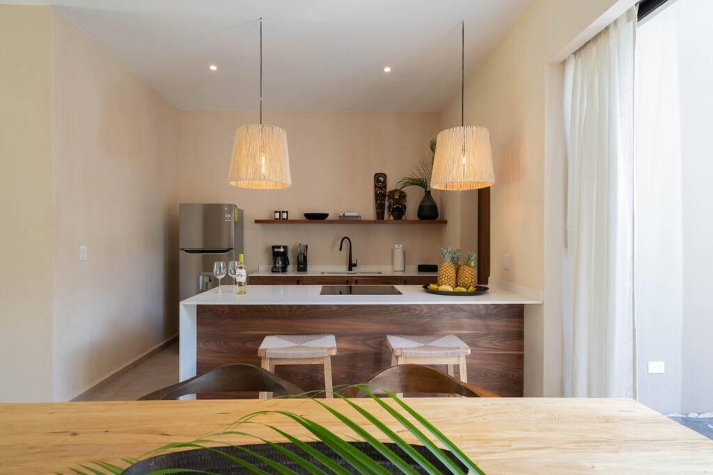 Departamento Boho Chic, Alberca Privada , Centrico Lejlighed Tulum Eksteriør billede