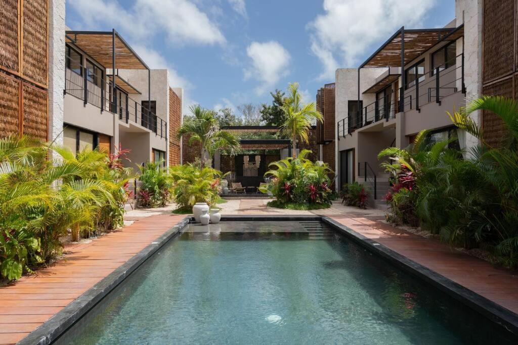Departamento Boho Chic, Alberca Privada , Centrico Lejlighed Tulum Eksteriør billede